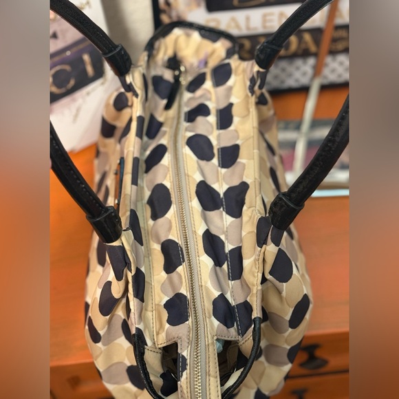Kate Spade Black and Cream Polka Dot Shoulder Bag - Picture 9 of 12